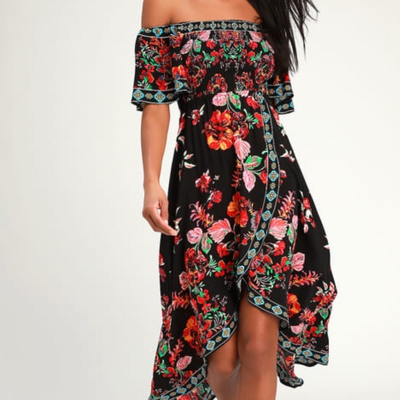 Lulu’s Floral High-low maxi - Picture 2 of 7